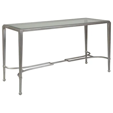 Sangiovese Console Table with Glass Top